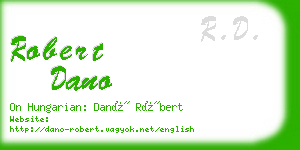 robert dano business card